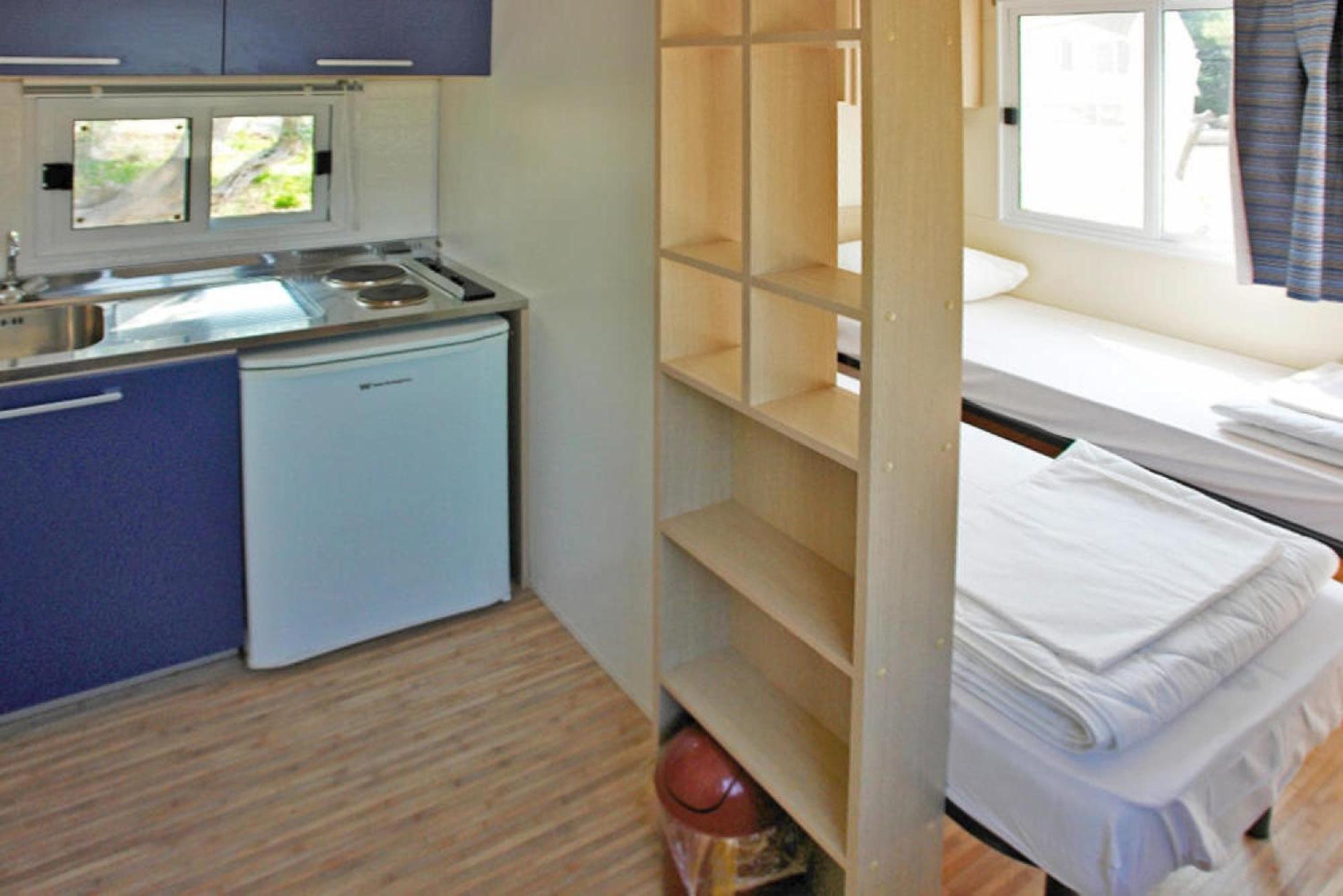 Mobile Homes In Camp Kovacine, Cres, With Long Pebble Beach Bagian luar foto