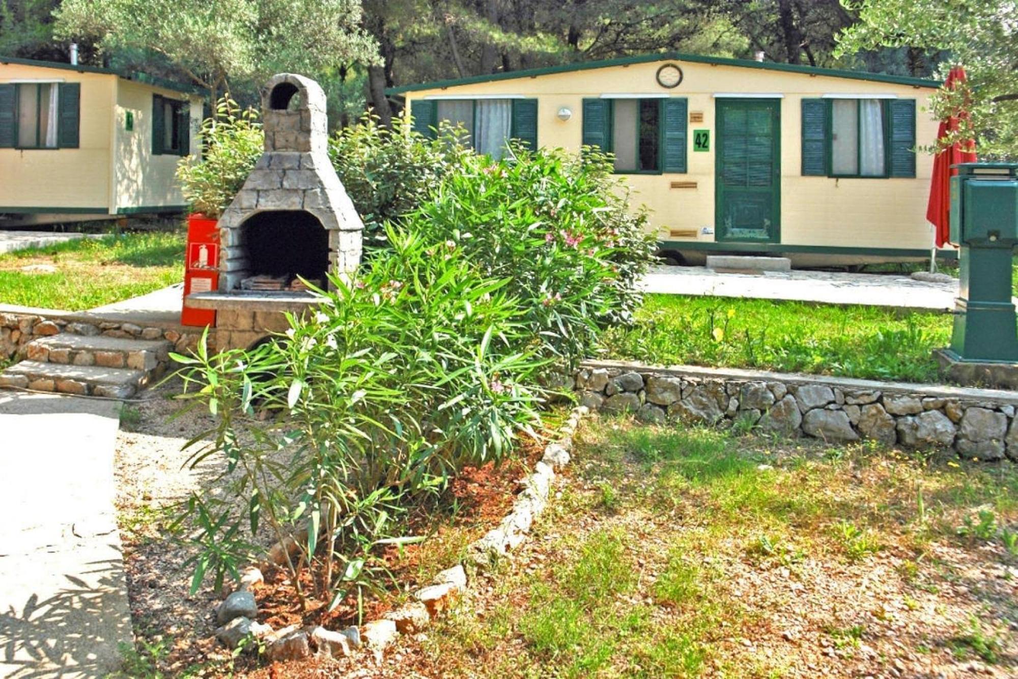 Mobile Homes In Camp Kovacine, Cres, With Long Pebble Beach Bagian luar foto